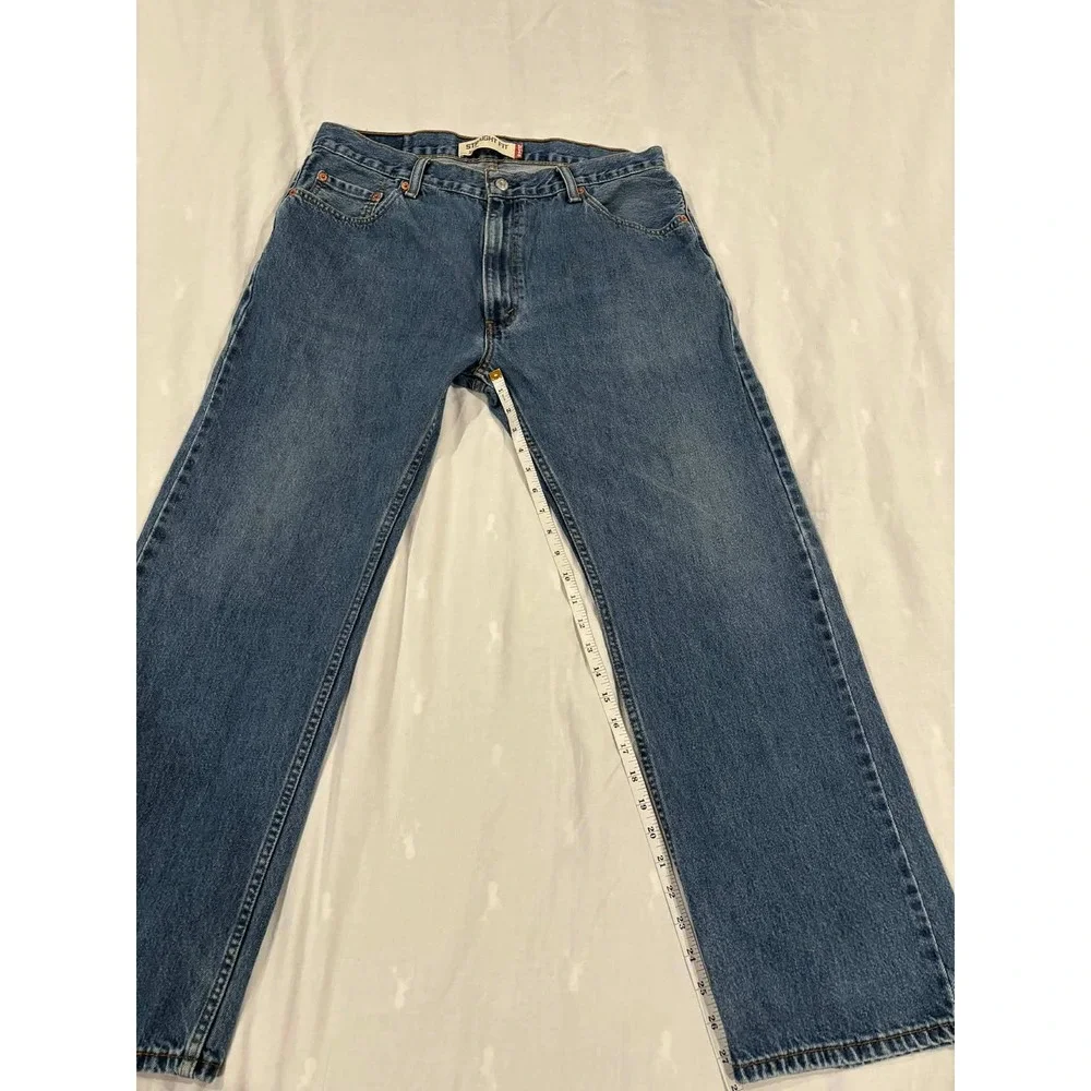Levi's 505 Mens Jeans 36x29 Straight Fit‎ Blue Denim Classic